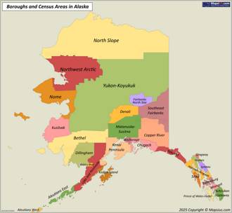 Alaska Borough Map