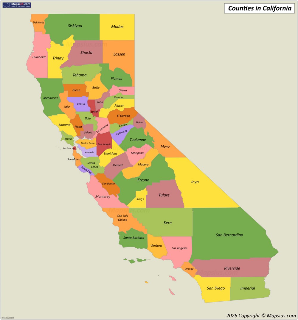 California County Map