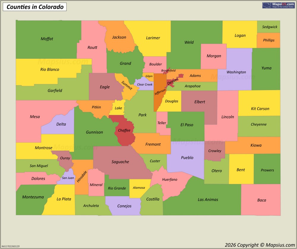 Colorado County Map