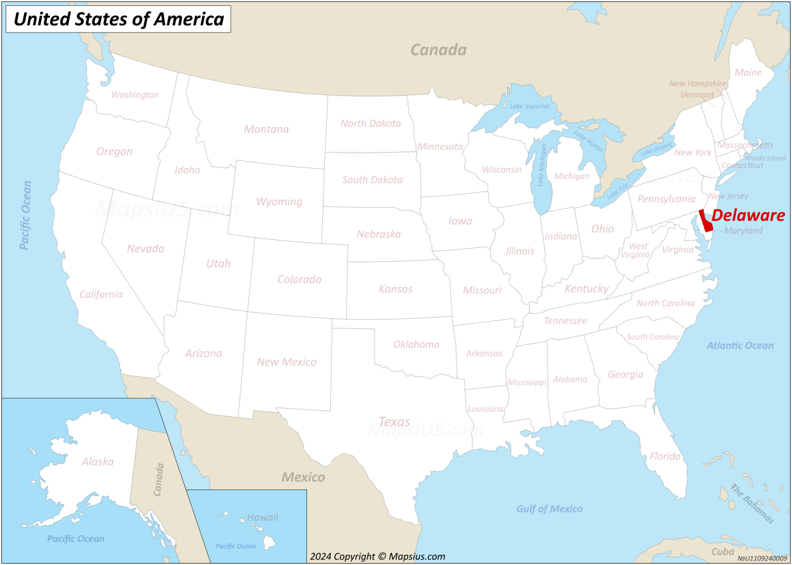 Map Of Delaware State USA Mapsius