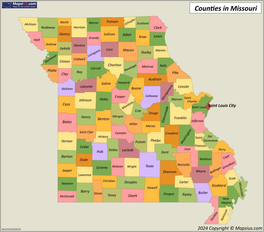 Missouri County Map