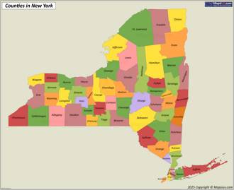 New York County Map