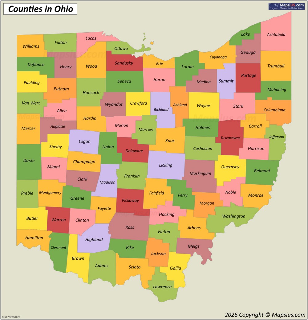Ohio County Map