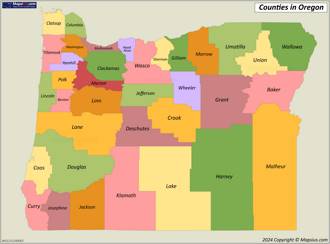 Oregon County Map