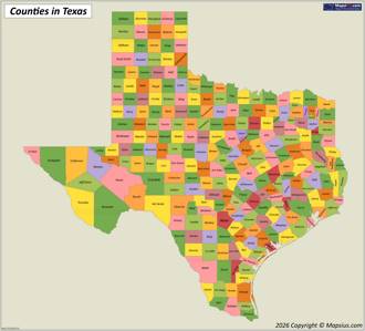 Texas County Map