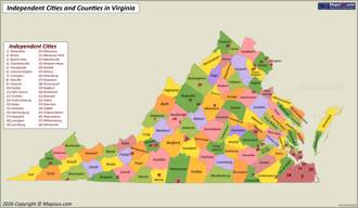 Virginia County Map