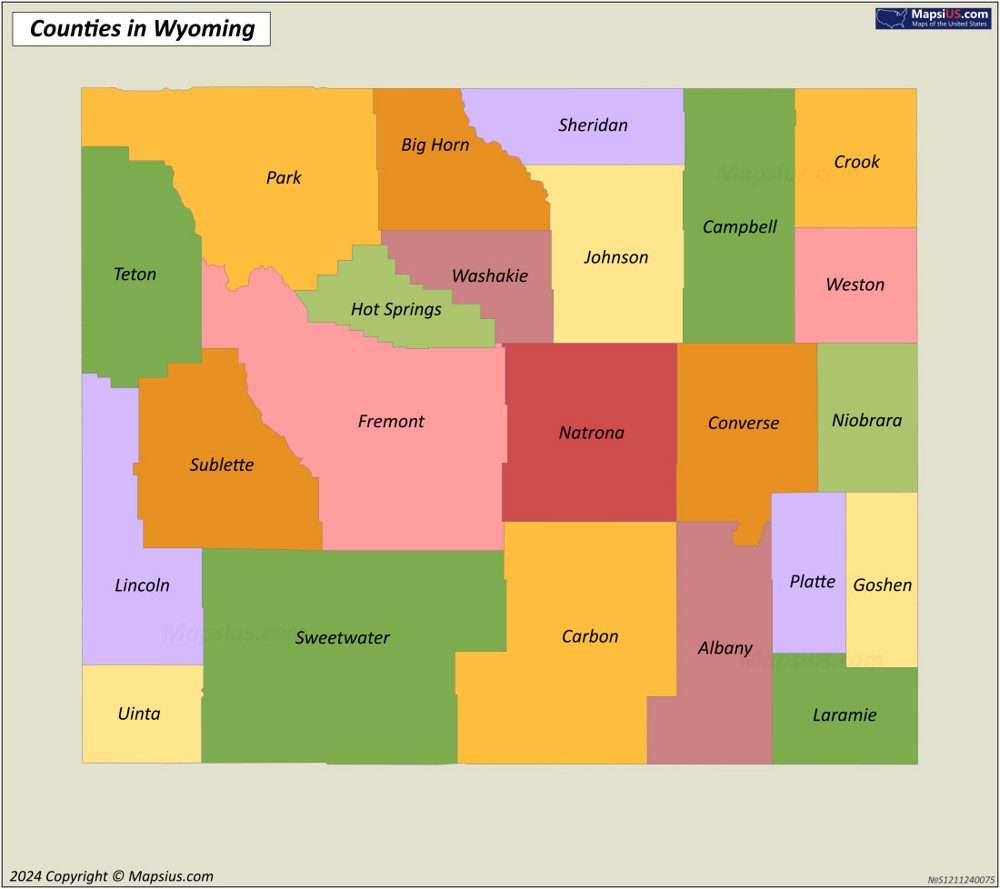 Wyoming County Map